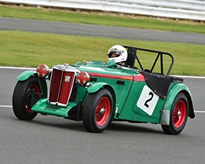 Bentley Drivers Club, Silverstone Race Meeting, 1st August 2015 Prints: CM9 6157 Rachel Clewley, MG TB