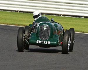 Bentley Drivers Club, Silverstone Race Meeting, 1st August 2015 Prints: CM9 6912 Russell Busst, Aston Martin 2 litre speed