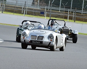 Bentley Drivers Club, Silverstone Race Meeting, 1st August 2015 Prints: CM9 6992 Nick Wilkins, MG MGA