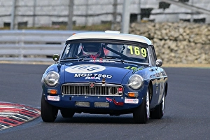 Prints of George Grant, MG B Roadster, Equipe GTS, a forty minute race for Pre-1966 Sports and GT cars with 5 different classes determined by engine size, these range from 1150cc to 2750cc Equipe Classic Racing March 2025 Prints: CZ1_2263 George Grant, MG B Roadster.jpg