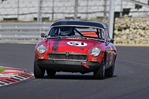 Prints of Hugh Lafferty, MG B Roadster, Equipe GTS, a forty minute race for Pre-1966 Sports and GT cars with 5 different classes determined by engine size, these range from 1150cc to 2750cc Equipe Classic Racing March 2025 Prints: CZ1_2272 Hugh Lafferty, MG B Roadster.jpg