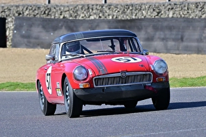 Prints of Hugh Lafferty, MG B Roadster, Equipe GTS, a forty minute race for Pre-1966 Sports and GT cars with 5 different classes determined by engine size, these range from 1150cc to 2750cc Equipe Classic Racing March 2025 Prints: CZ1_2307 Hugh Lafferty, MG B Roadster.jpg