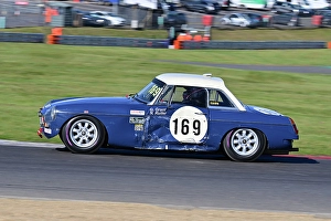 Prints of George Grant, MG B Roadster, Equipe GTS, a forty minute race for Pre-1966 Sports and GT cars with 5 different classes determined by engine size, these range from 1150cc to 2750cc Equipe Classic Racing March 2025 Prints: CZ1_3790 George Grant, MG B Roadster.jpg