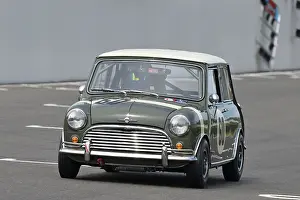 Prints of Aimee Watts, Morris Mini Cooper S, Whitmore Cup, a twenty minute single driver race for saloon cars with an engine capacity below 2 litres that competed in the years 1960 to 1966 Goodwood 82nd Members Meeting Prints: CZ1_7079 Aimee Watts, Morris Mini Cooper S.jpg