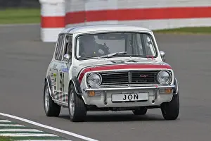 Prints of Lawrence Warr, Andy Priaulx, Mini 1275 GT, Win Percy Trophy for Group 1 saloon cars with an engine capacity below 2800cc, that raced in the years 1970 to 1982, a two driver forty five minute race Goodwood 82nd Members Meeting Prints: CZ1_7130 Lawrence Warr, Andy Priaulx, Mini 1275 GT.jpg