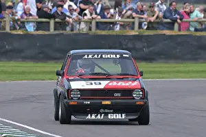 Prints of Mark Wilson, Karl Jones, Volkswagen Golf GTi Mk1, Win Percy Trophy for Group 1 saloon cars with an engine capacity below 2800cc, that raced in the years 1970 to 1982 Goodwood 82nd Members Meeting Prints: CZ1_7138 Mark Wilson, Karl Jones, Volkswagen Golf GTi Mk1.jpg