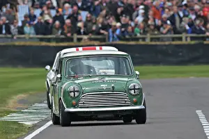 Prints of Martin Overington, Morris Mini Cooper S, Whitmore Cup, a twenty minute single driver race for saloon cars with an engine capacity below 2 litres that competed in the years 1960 to 1966 Goodwood 82nd Members Meeting Prints: CZ1_9412 Martin Overington, Morris Mini Cooper S.jpg