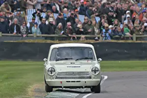 Prints of Max Chilton, Ford Lotus Cortina Mk1, Whitmore Cup, a twenty minute single driver race for saloon cars with an engine capacity below 2 litres that competed in the years 1960 to 1966 Goodwood 82nd Members Meeting Prints: CZ1_9435 Max Chilton, Ford Lotus Cortina Mk1.jpg