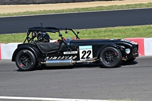 Prints of Gary Curtis, Caterham 420R, 2025 Dutch Barn Vodka Caterham Seven Championship UK, two twenty minute races over the weekend, in the iconic Caterham Seven BTCC Brands Hatch May 2025 Prints: CZ2_3675 Gary Curtis, Caterham 420R.jpg