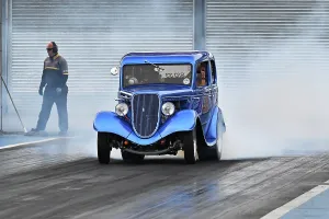 Prints of Andy Park, Ford Model Y, Twin Screw You, Supercharged Outlaws, With a style of racers more commonly seen in the US of A, this is a group of widely differing styles Dragstalgia Santa Pod June 2025 Prints: CZ2_9302 Andy Park, Ford Model Y, Twin Screw You.jpg
