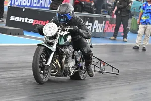 Prints of Patrick Hodgkiss, Suzuki GSX, Old School Stockers (aka Nostalgia Pro Stock Bike) features bikes from the 70's and 80's. The format is based on modified production bikes running on normal fuel Dragstalgia Santa Pod June 2025 Prints: CZ2_9712 Patrick Hodgkiss, Suzuki GSX.jpg