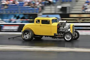 Prints of Keith Freeman, El Loco, Supercharged Outlaws, With a style of racers more commonly seen in the US of A, this is a group of widely differing styles Dragstalgia Santa Pod June 2025 Prints: CZ3_0143 Keith Freeman, El Loco.jpg