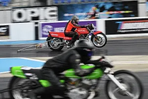 Prints of Dean Stevens, Kawasaki H2, Claire Rule, Suzuki GSX1100, Spinal Tap, Old School Stockers (aka Nostalgia Pro Stock Bike) features bikes from the 70's and 80's Dragstalgia Santa Pod June 2025 Prints: CZ3_0258 Dean Stevens, Kawasaki H2, Claire Rule, Suzuki GSX1100, Spinal Tap.jpg
