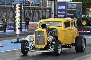 Prints of Keith Freeman, El Loco, Supercharged Outlaws, With a style of racers more commonly seen in the US of A, this is a group of widely differing styles Dragstalgia Santa Pod June 2025 Prints: CZ3_0443 Keith Freeman, El Loco.jpg