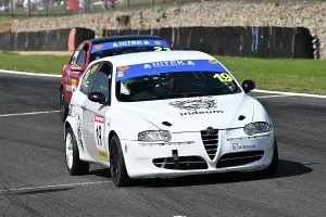Prints of Dave Pickup, Alfa Romeo 147, Hitek Alfa Romeo and Italian Intermarque Championship, Festival Italia, two 20 minute races Festival Italia Brands Hatch August 2025 Prints: CZ3_5653 Dave Pickup, Alfa Romeo 147.jpg