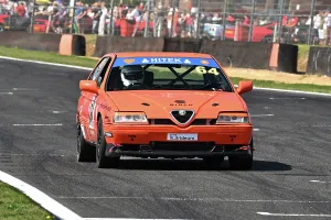 Prints of Daniel Wood, Alfa Romeo 164, Hitek Alfa Romeo and Italian Intermarque Championship, Festival Italia, two 20 minute races Festival Italia Brands Hatch August 2025 Prints: CZ3_5676 Daniel Wood, Alfa Romeo 164.jpg