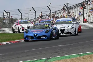 Prints of Jack Berry, Alfa Romeo 4C, Hitek Alfa Romeo and Italian Intermarque Championship, Festival Italia, two 20 minute races Festival Italia Brands Hatch August 2025 Prints: CZ3_5855 Jack Berry, Alfa Romeo 4C.jpg