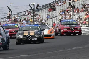 Prints of Richard Ford, Alfa Romeo 156, Hitek Alfa Romeo and Italian Intermarque Championship, Festival Italia, two 20 minute races Festival Italia Brands Hatch August 2025 Prints: CZ3_5869 Richard Ford, Alfa Romeo 156.jpg