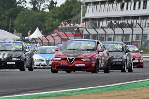 Prints of James Ford, Alfa Romeo 156, Hitek Alfa Romeo and Italian Intermarque Championship, Festival Italia, two 20 minute races Festival Italia Brands Hatch August 2025 Prints: CZ3_5925 James Ford, Alfa Romeo 156.jpg
