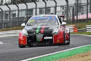 Prints of Jamie Thwaites, Alfa Romeo TCR, Hitek Alfa Romeo and Italian Intermarque Championship, Festival Italia, two 20 minute races Festival Italia Brands Hatch August 2025 Prints: CZ3_6017 Jamie Thwaites, Alfa Romeo TCR.jpg