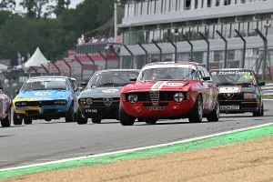 Prints of Peter Forfar, Alfa Romeo GT Sprint, Pre-85 Alfa Romeo and Italian Intermarque Classico, two 20 minute races, with cars split into six classes A-F, Class A - Saloon's/Sports unto 1600cc Festival Italia Brands Hatch August 2025 Prints: CZ3_6069 Peter Forfar, Alfa Romeo GT Sprint.jpg