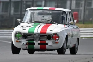 Prints of Harrison Compton-Goddard, Alfa Romeo Giulia Super Ti, Pre-85 Alfa Romeo and Italian Intermarque Classico, two 20 minute races, with cars split into six classes A-F Festival Italia Brands Hatch August 2025 Prints: CZ3_6083 Harrison Compton-Goddard, Alfa Romeo Giulia Super Ti.jpg