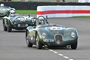 Early Evening Race Prints: CZ4_5024 Nigel Webb, Chris Ward, Jaguar C-Type.jpg