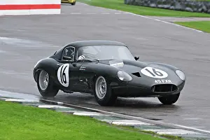 Tourist Trophy Races Prints: CZ4_5722 Lukas Halusa, Andre Lotterer, Jaguar E-Type lightweight lowdrag coupe.jpg