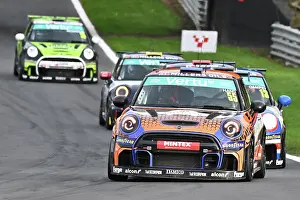 Prints of Charlie Hand, Chandler Motorsport, MINI F56 JCW, 2025 Vertu MINI Challenge three twenty minute races a over the weekend, single marque racing, cars being based on the MINI F56 JCW 3 door Hatchback BTCC Brands Hatch October 2025 Prints: CZ5_2210 Charlie Hand, Chandler Motorsport, MINI F56 JCW.jpg
