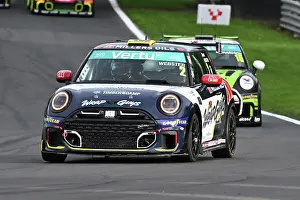 Prints of Albert Webster, JRW Motorsport, MINI F56 JCW, 2025 Vertu MINI Challenge three twenty minute races a over the weekend, single marque racing, cars being based on the MINI F56 JCW 3 door Hatchback BTCC Brands Hatch October 2025 Prints: CZ5_2213 Albert Webster, JRW Motorsport, MINI F56 JCW.jpg
