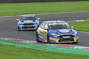 Prints of Ashley Sutton, Ford Focus ST, NAPA Racing UK, Jake Hill, BMW 330i M Sport, Laser Tools Racing with MB Motorsport, 2025 Kwik Fit British Touring Car Championship, BTCC, the final Rounds 28 BTCC Brands Hatch October 2025 Prints: CZ5_2596 Ashley Sutton, Ford Focus ST