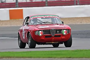 Prints of Alex Crawford, Alfa Romeo Sprint GT, HRDC Allstars, a fifteen minute dry qualifying session followed by a thirty minute race in pouring rain, a single driver event for pre-1966 Sports Motor Racing Legends, Silverstone, October 2025 Prints: CZ5_2749 Alex Crawford, Alfa Romeo Sprint GT.jpg