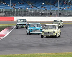Ellis Bradley, Simon Arscott, Austin Mini Cooper S, Josh Beebee, Robert Beebee, Austin Mini Cooper S, IPU 059, Sir John Whitmore trophy, U2TC, Silverstone Classic 2014